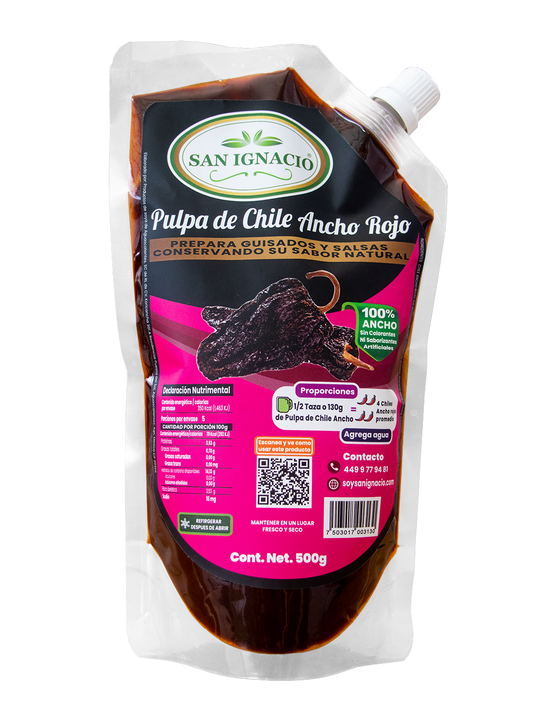 Pulpa Chile Ancho Rojo